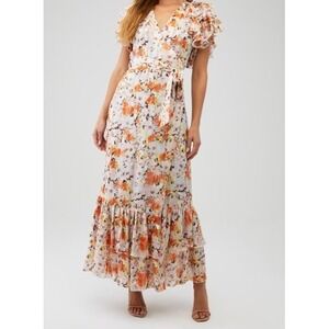 $275 Womens Elliatt Dorrigo Floral Colorful Wedding Guest Shower Dress Small